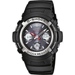 Casio Funk, Solar Armbanduhr AWG-M100-1AER (L x B x H) 14.9 x 46.4 x 52 mm Schwarz Gehäusematerial=Harz Material