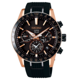 Seiko Herrenuhr "Astron" SSH006J1, Solar, schwarz