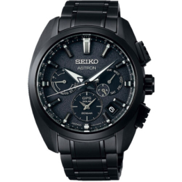 Seiko Herrenuhr Astron "SSH069J1", Titan, schwarz